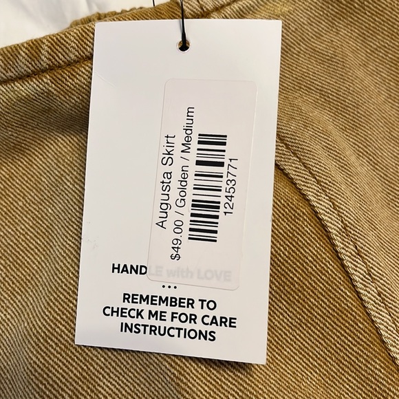 Molly Green Golden denim skirt - Picture 6 of 8